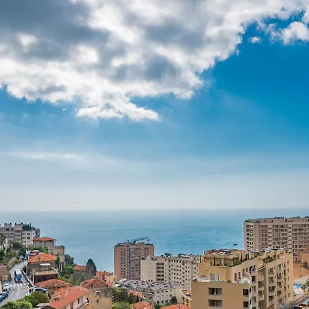 Monaco Border, Sea View, Terrace, Free Parking Apartment Beausoleil