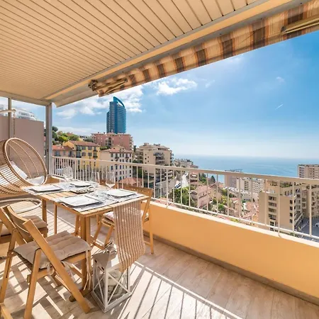Monaco Border, Sea View, Terrace, Free Parking Apartment
